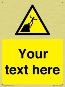 Custom Warning unstable cliff edge